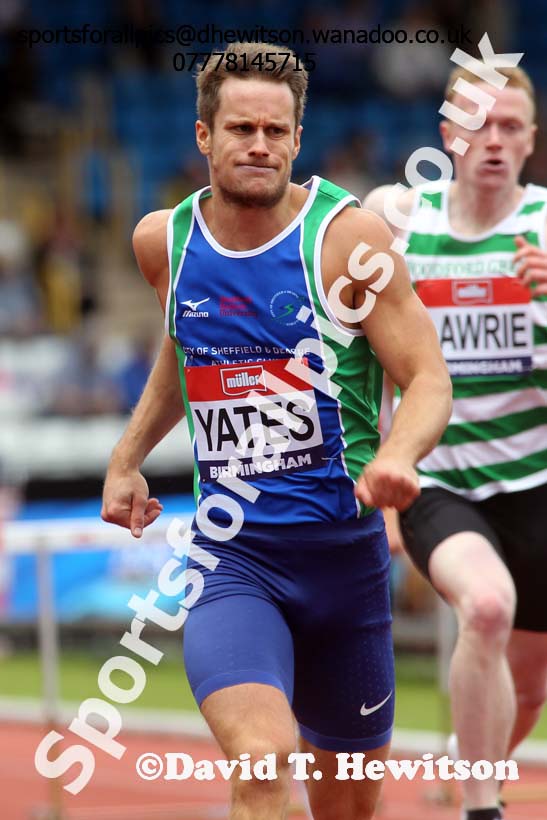 Mens 400 metres hurdles, British Championships, Birmingham. Photo: David T. Hewitson/Sports for All Pics